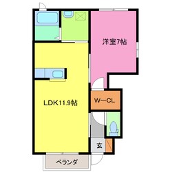 シャーメゾン南沖洲の物件間取画像